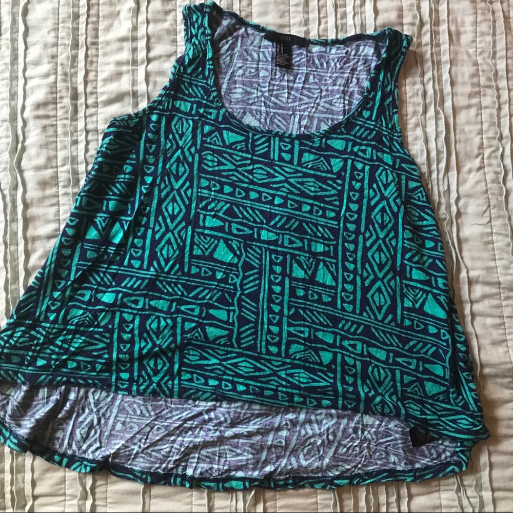 High-Low Tribal Tank Top